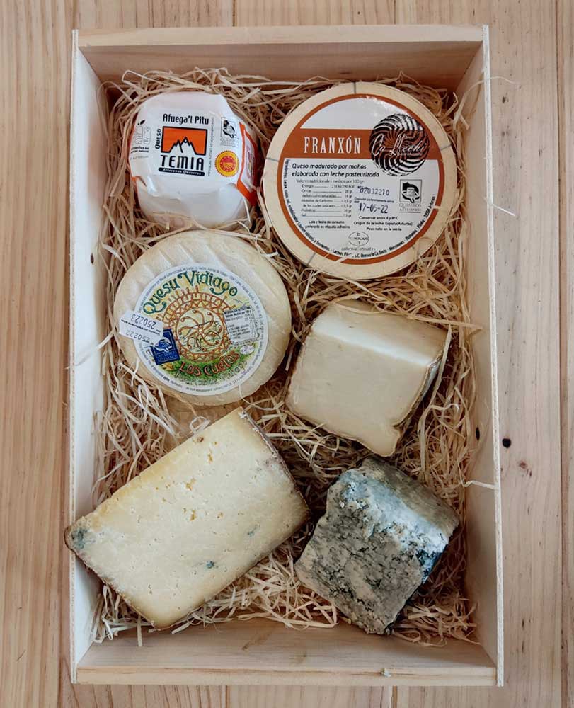 caja de 6 quesos asturianos caja de 6 quesos asturianos