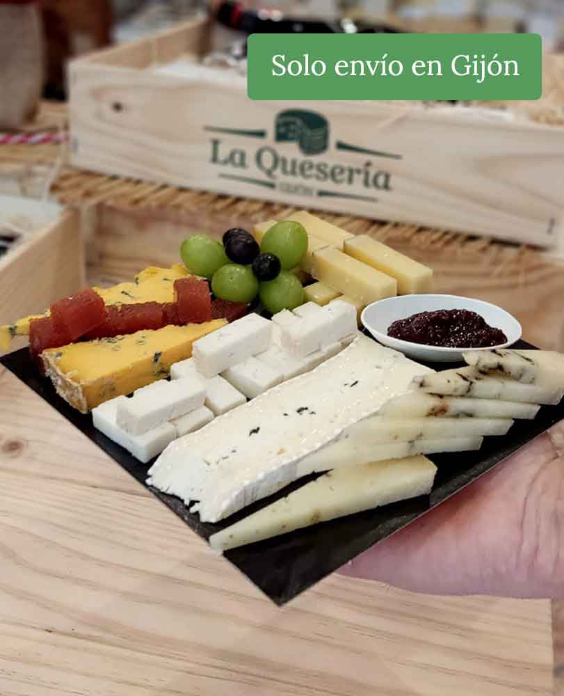 tabla quesos cortada 4 5 personas