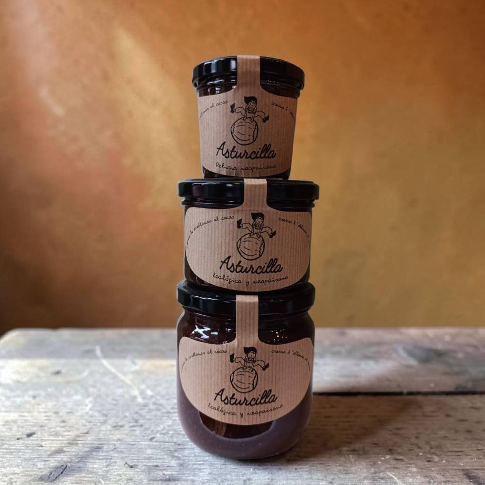 Comprar Asturcilla crema de avellanas y cacao - 25% avellana, artesana de Cabranes, Asturias