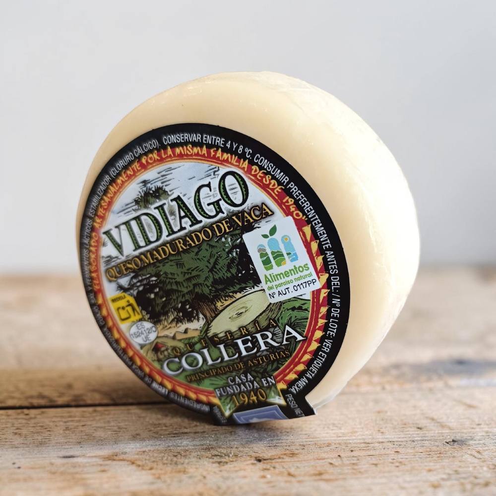 Comprar queso Vidiago de vaca - queso asturiano de aperitivo, familia Collera, Llanes
