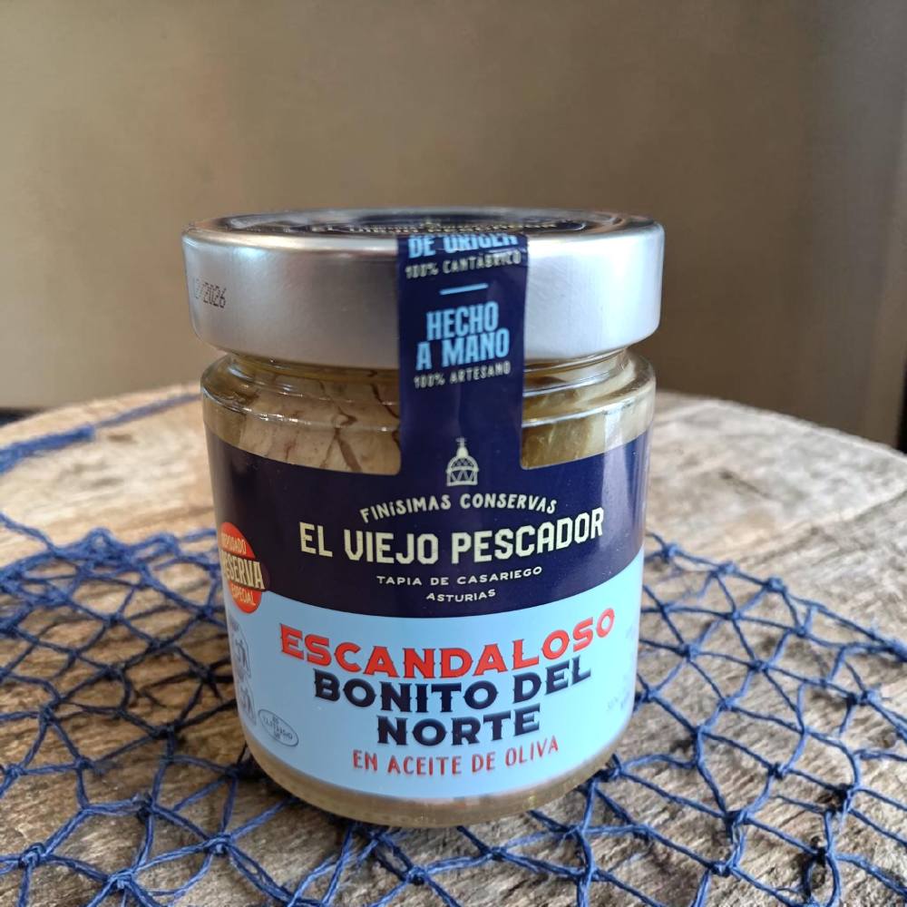 Comprar bonito del norte en aceite de oliva El Viejo Pescador - temporada Cantábrico, Tapia