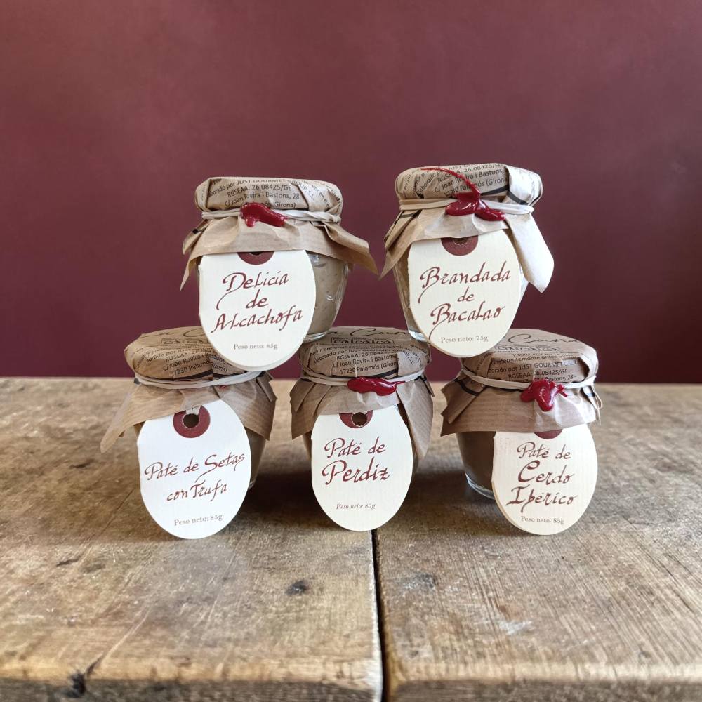 Comprar patés La Cuna - brandada, perdiz, ibérico, setas con trufa y alcachofa, Toledo