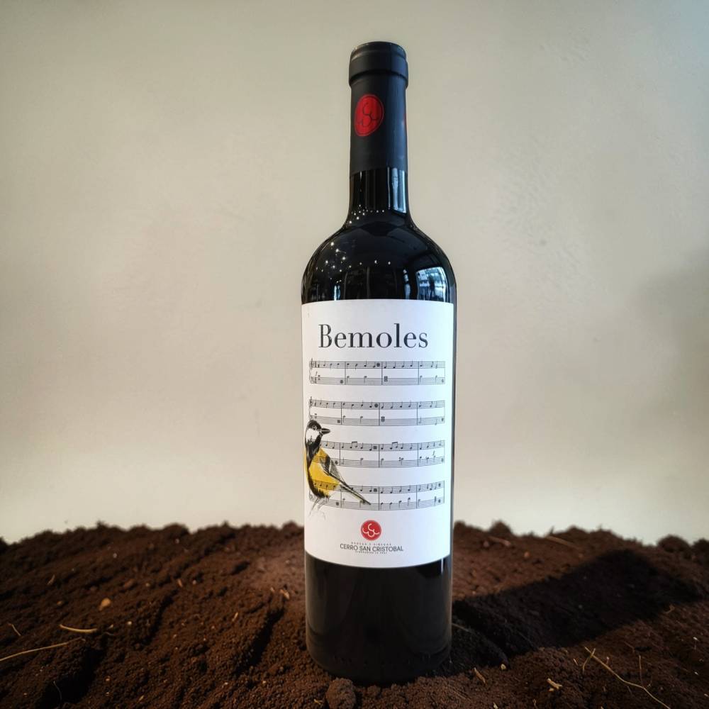 Comprar vino tinto Bemoles de Huelva - vino de autor, granate intenso, fruta negra y especias